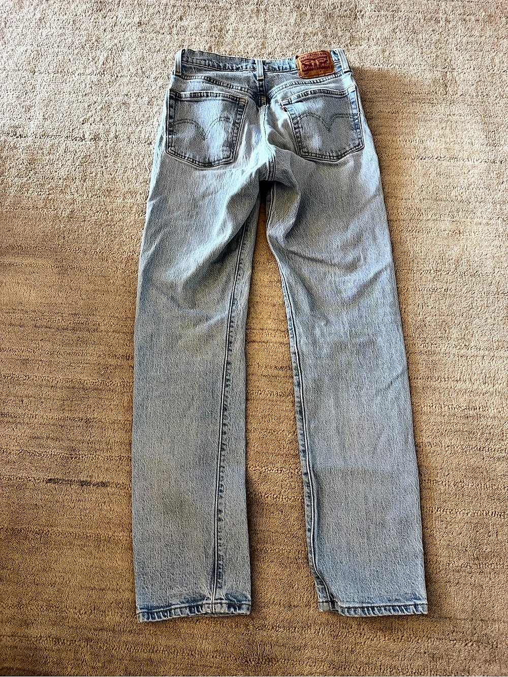 Levi's Boys Straight Leg Jeans Blue Waist 26 Length 30